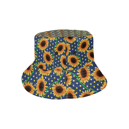 Sunflower Pattern Print Design SF03 Unisex Bucket Hat