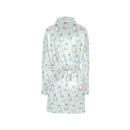 Shiba Inu Print Design LKS3011 Women's Fleece Robe