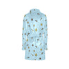 Honey Bee Print Design LKS307 Women's Fleece Robe