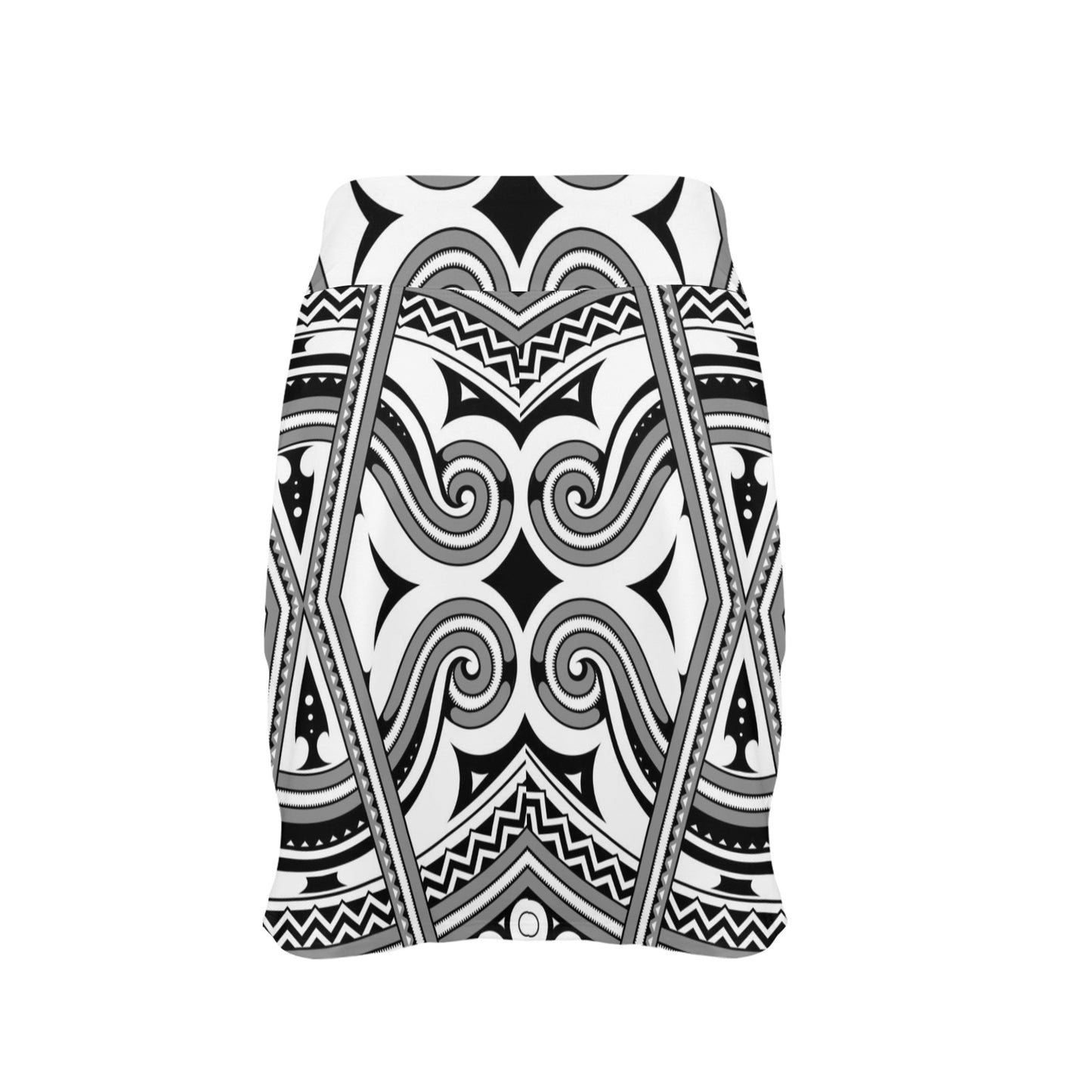 Samoan Pattern Print Design LKS302 17" Golf & Pickleball Skort with Pockets