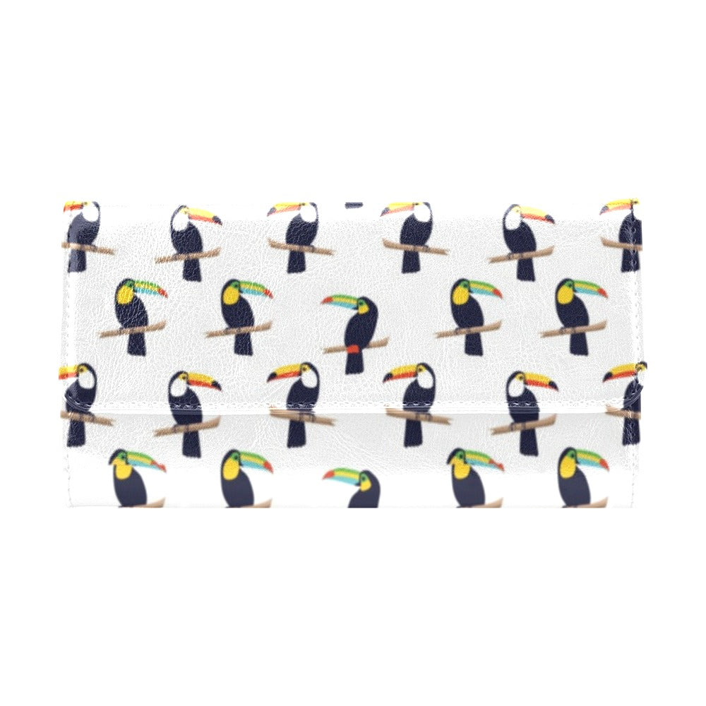Toucan Print Design LKS305 Women's Trifold Wallet