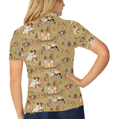 Ancient Greek Classic Pattern Design LKS305 Women's Polo Shirt