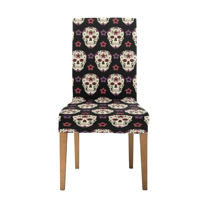 Sugar Skull Print Design LKS304 Dining Chair Slipcover
