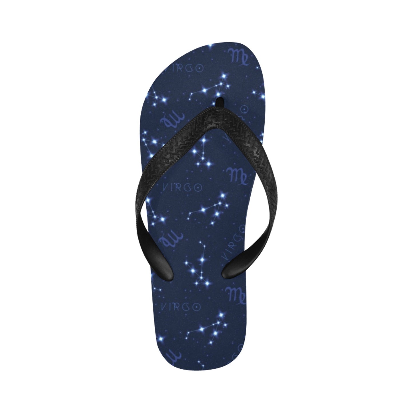 Virgo Print Design LKS303 Flip Flops