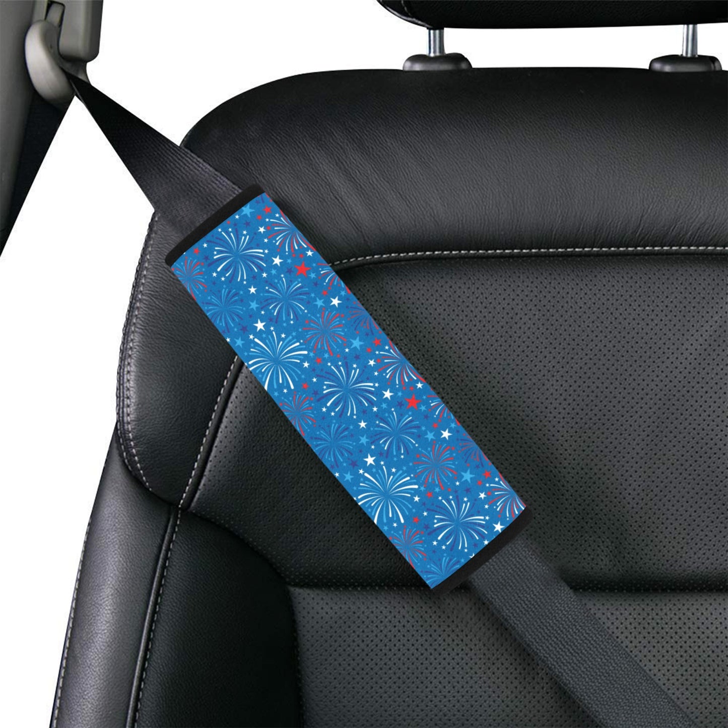 Firework Celebration Print Design LKS304 Car Seat Belt Cover