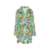 Pineapple Hawaiian flower Tropical Women's Fleece Robe