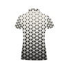 Geometric Black White Pattern Print Design 03 Women's Polo Shirt