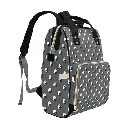 Yin Yang Print Design LKS303 Diaper Bag Backpack