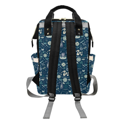 Vikings Print Design LKS305 Diaper Bag Backpack