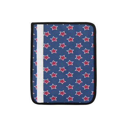 Star Red Blue Print Design LKS301 Car Seat Belt Cover