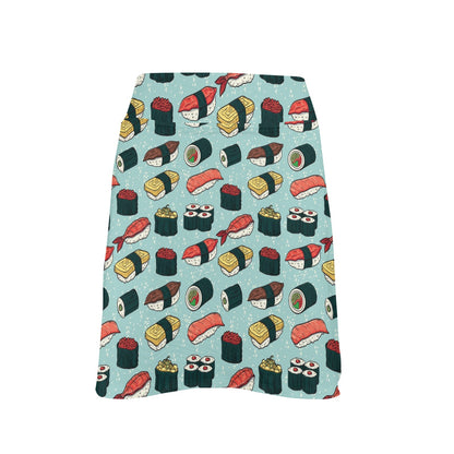 Sushi Pattern Design 17" Golf & Pickleball Skort with Pockets