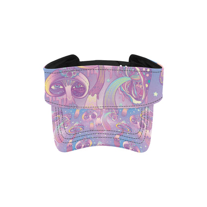 Psychedelic Mushroom Pattern Print Design A01 Unisex Sun Visor