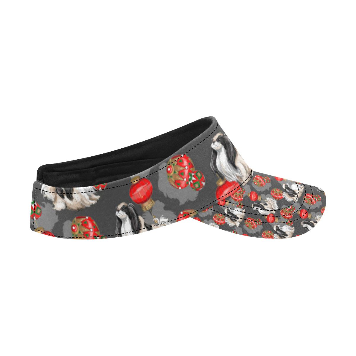 Japanese Chin Pattern Print Design 02 Unisex Sun Visor