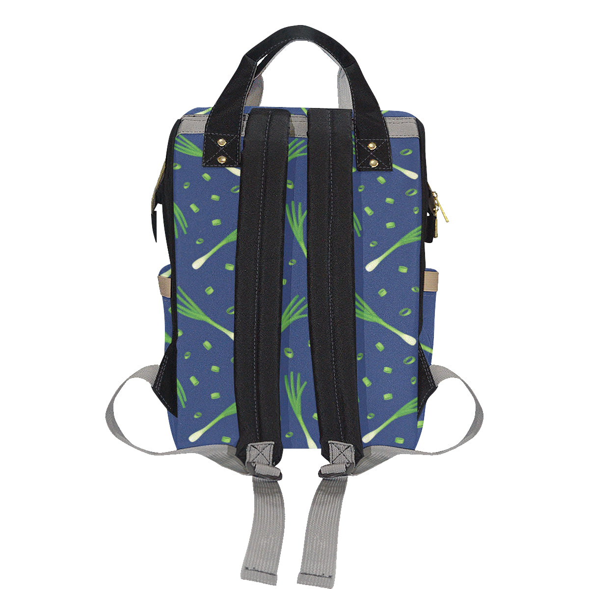 Leek Pattern Print Design 02 Diaper Bag Backpack