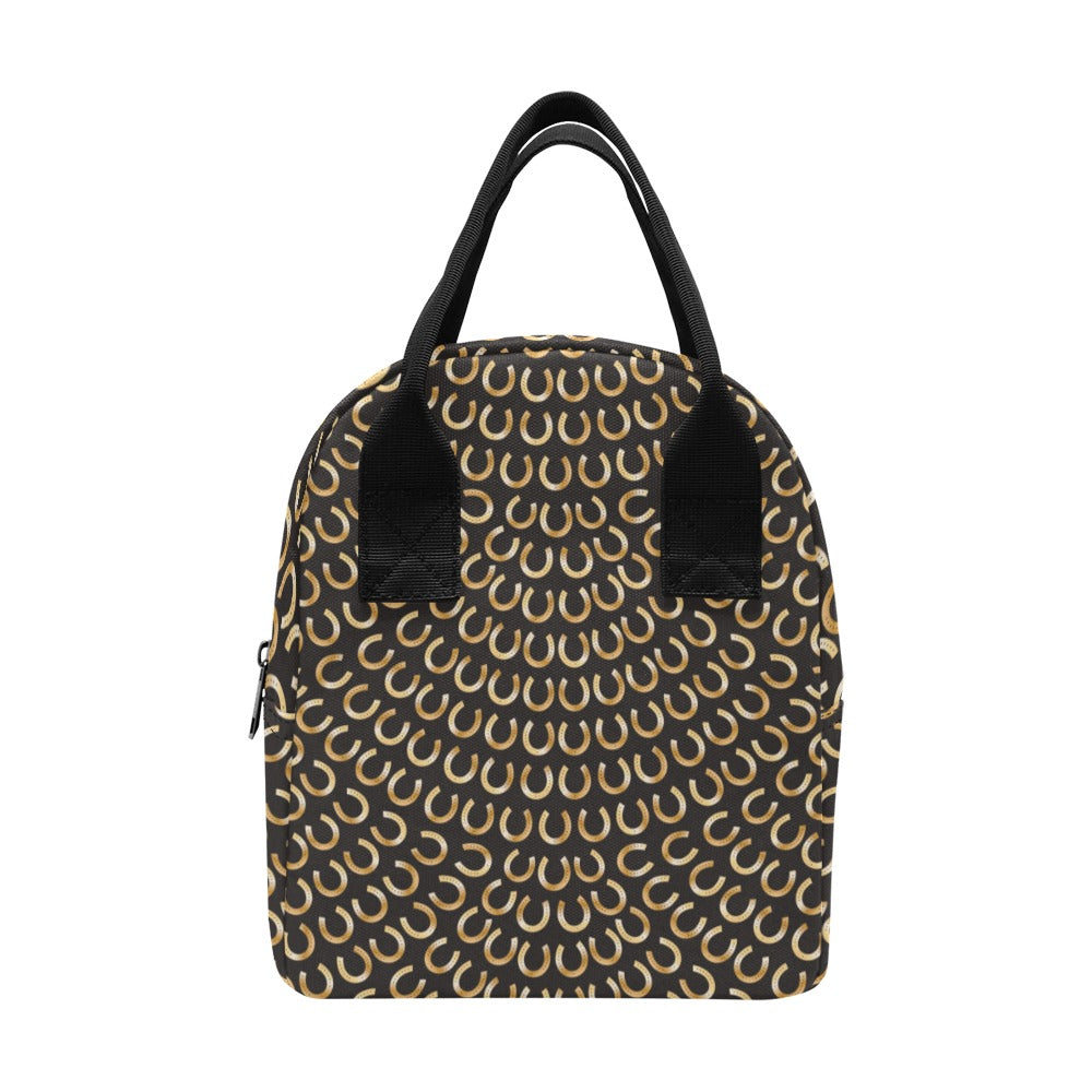 Horseshoe Print Design LKS304 Insulated Lunch Bag