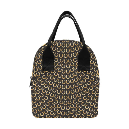 Horseshoe Print Design LKS304 Insulated Lunch Bag