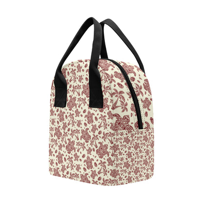 Polynesian Tattoo Turtle Themed Insulated Lunch Bag