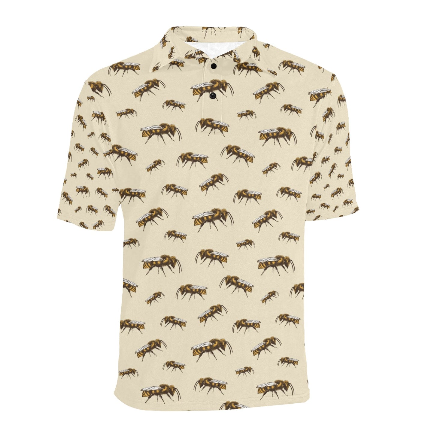 Bee Print Design LKS306 Men Polo Shirt