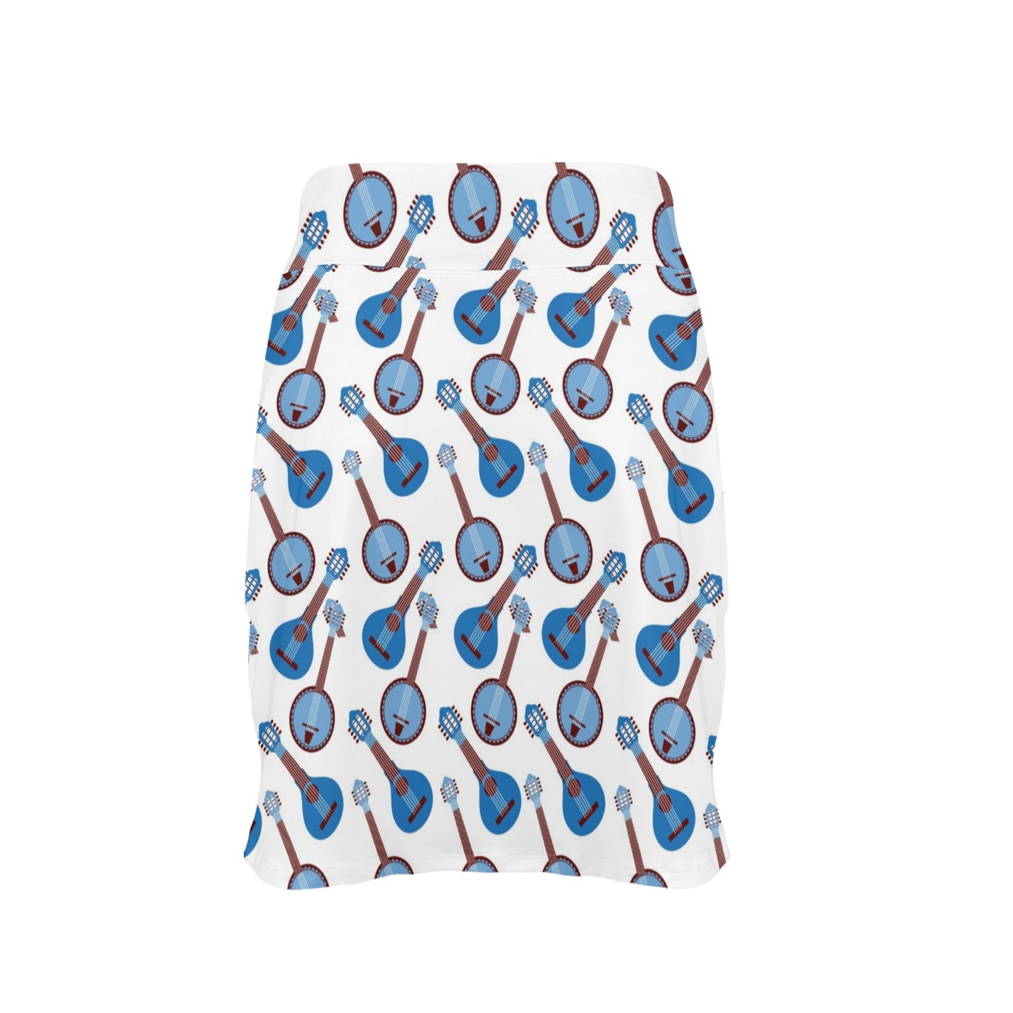 Banjo Print Design LKS401 17" Golf & Pickleball Skort with Pockets