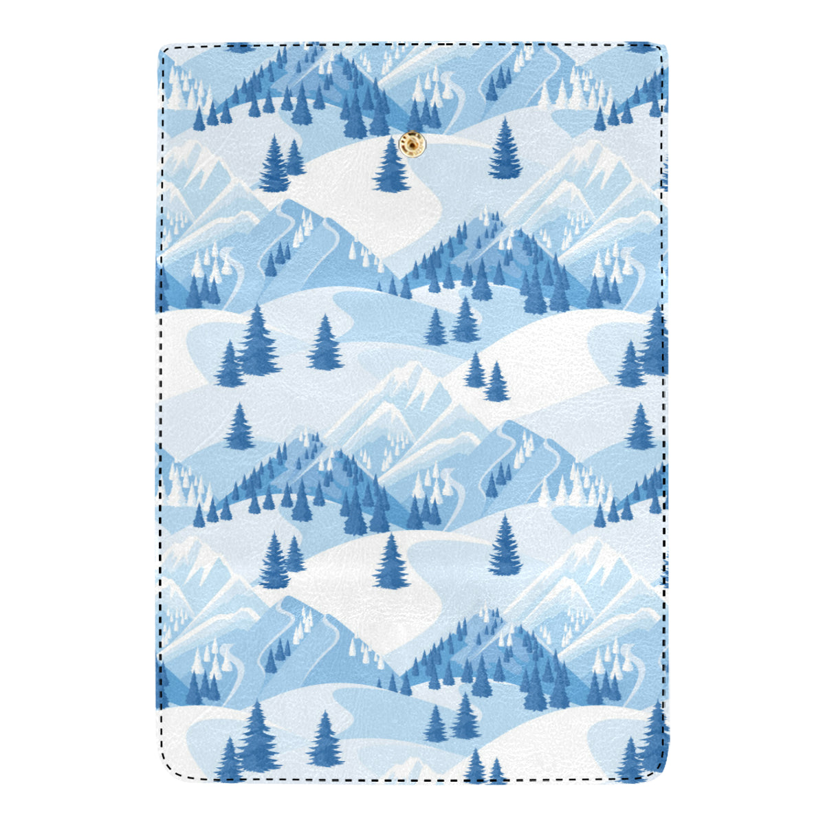 Mountain Pattern Print Design 03 Women's Trifold Wallet