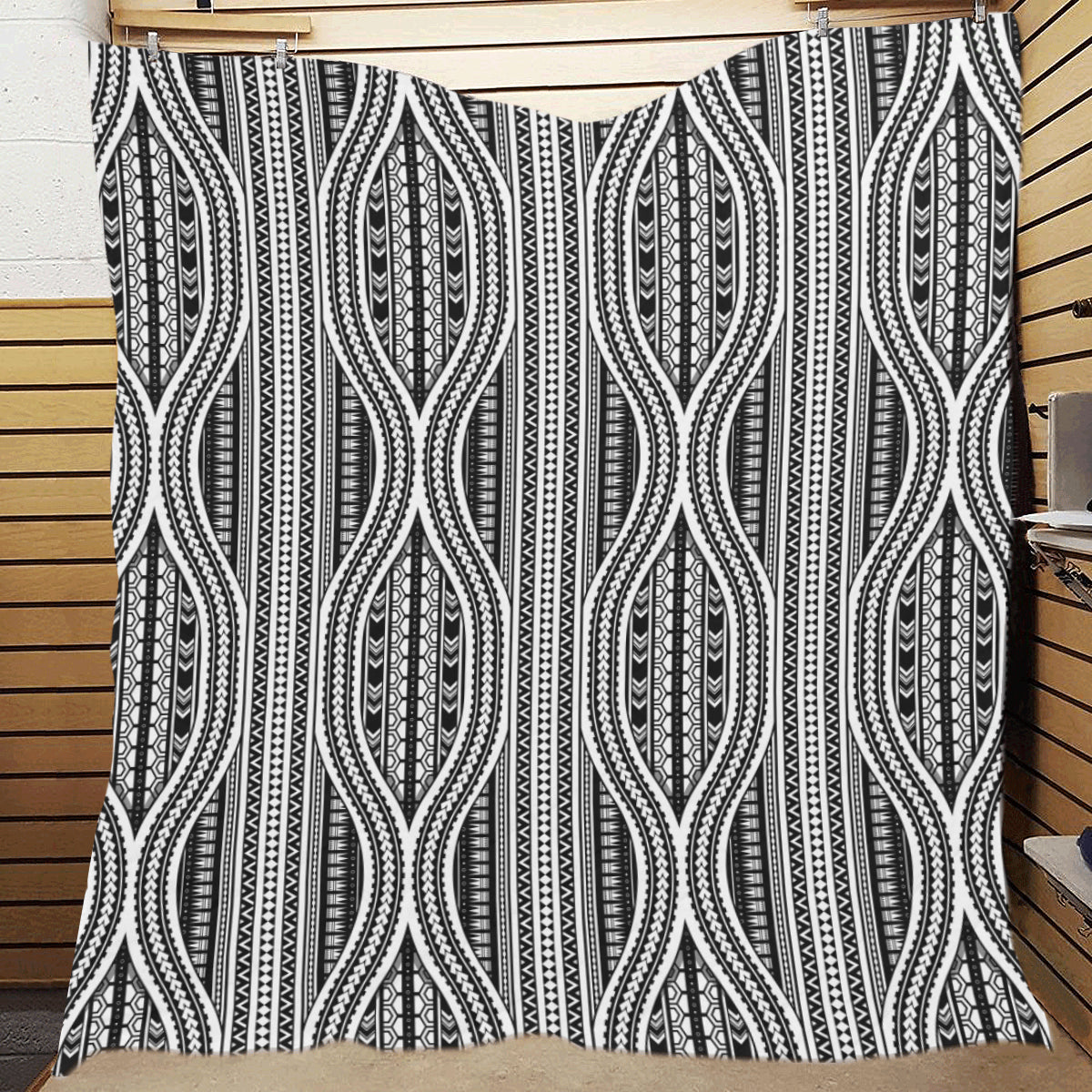 Polynesian Tribal Style Premium Quilt
