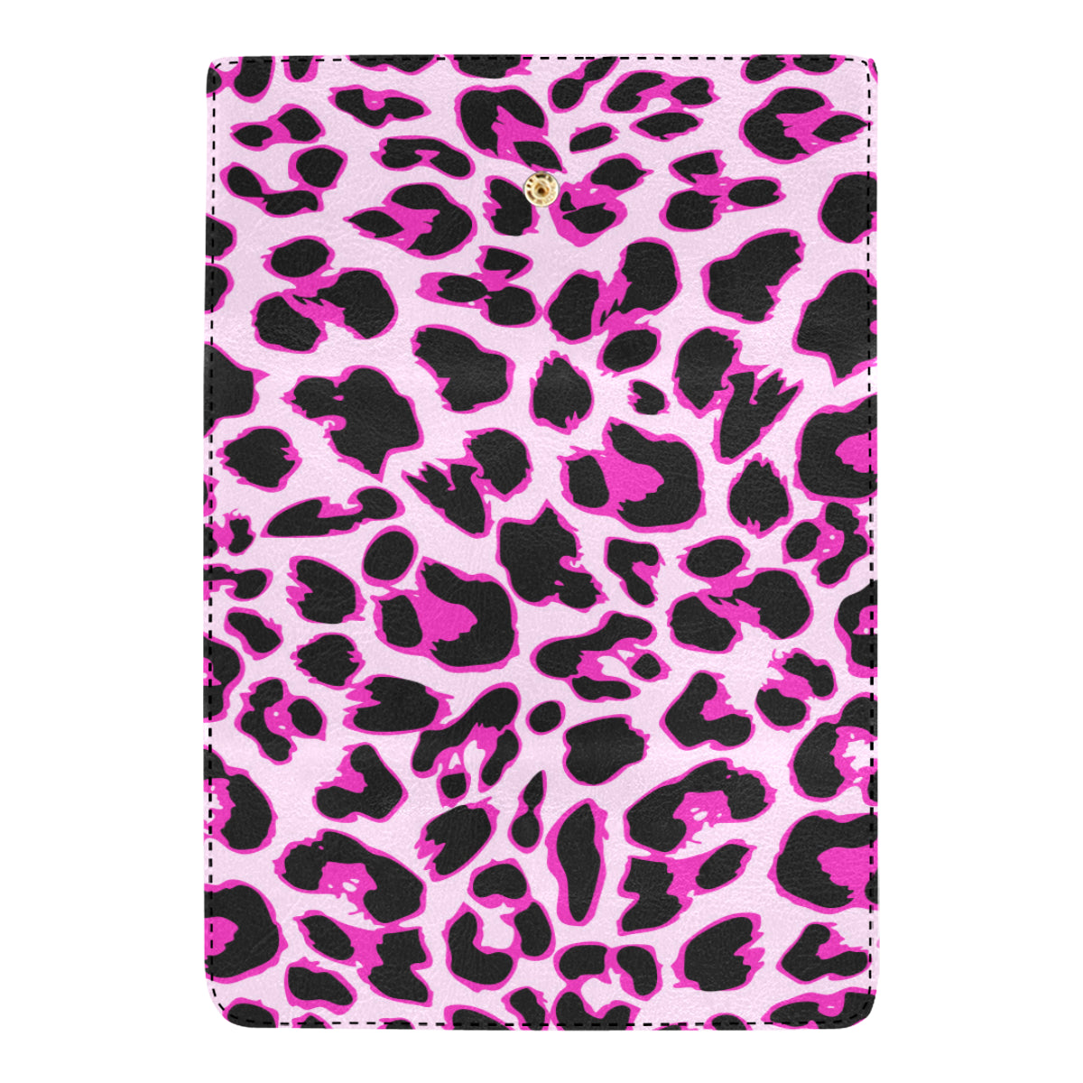 Pink Leopard Print Women's Trifold Wallet