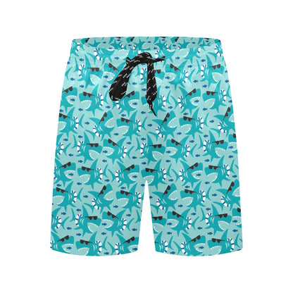Shark Cute Print Design LKS302 Men's Swim Trunks Beach Shorts