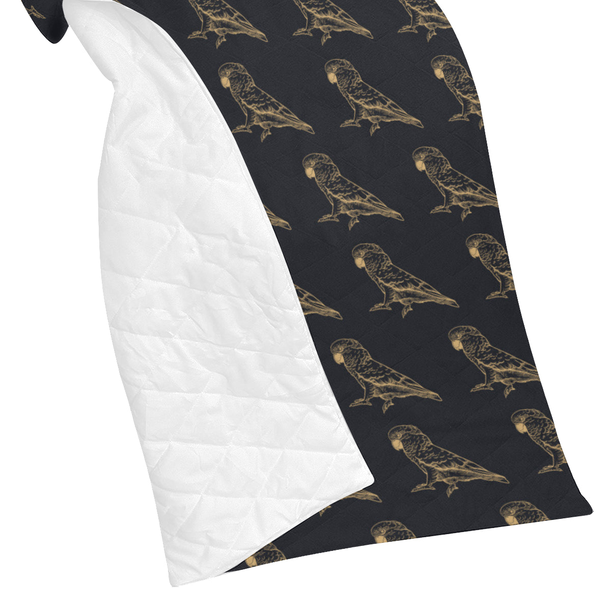 Parakeet Pattern Print Design A04 Premium Quilt