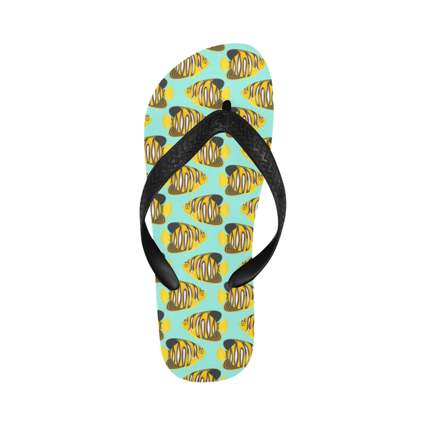 Angelfish Print Design LKS402 Flip Flops