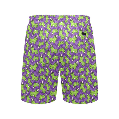 Zombie Foot Design Pattern Print Men's Swim Trunks Beach Shorts