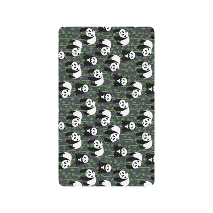 Panda Bear Bamboo Themed Print Rubber Doormat