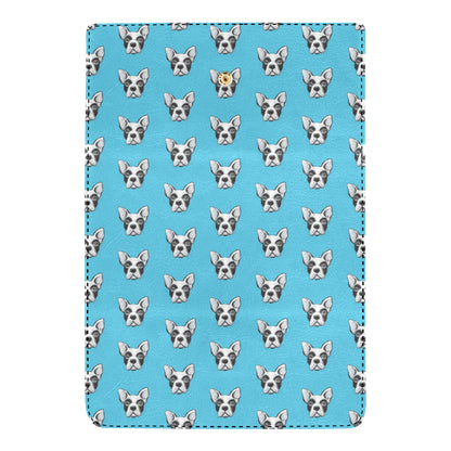 Boston Terrier Pattern Print Design 01 Women's Trifold Wallet