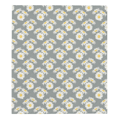 Daisy Pattern Print Design DS09 Premium Quilt
