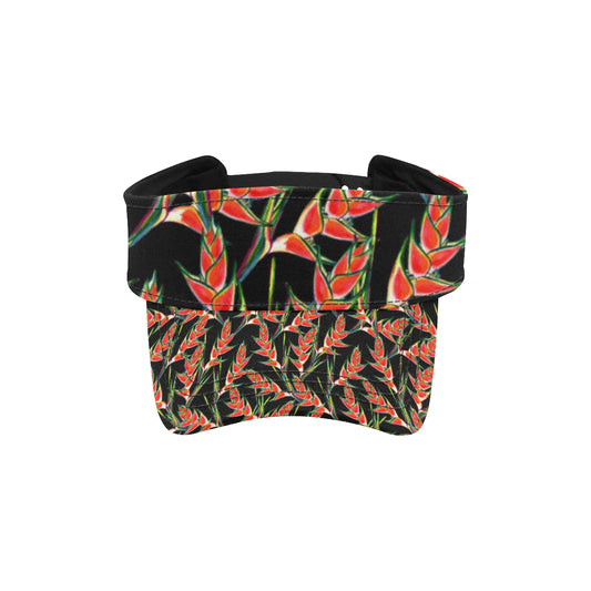 Heliconia Pattern Print Design HL010 Unisex Sun Visor