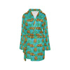 School Bus Print Design LKS308 Women's Fleece Robe