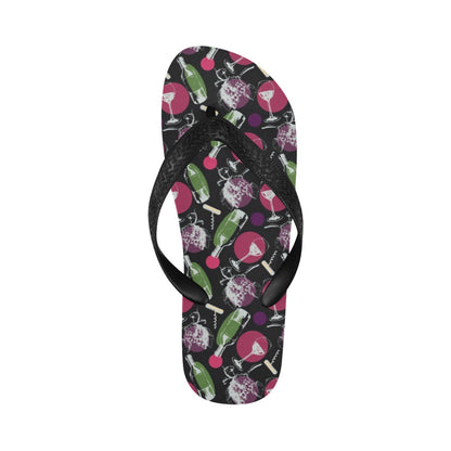 Wine Print Design LKS307 Flip Flops