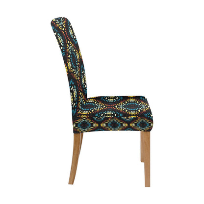 Tribal Pattern Print Design LKS309 Dining Chair Slipcover