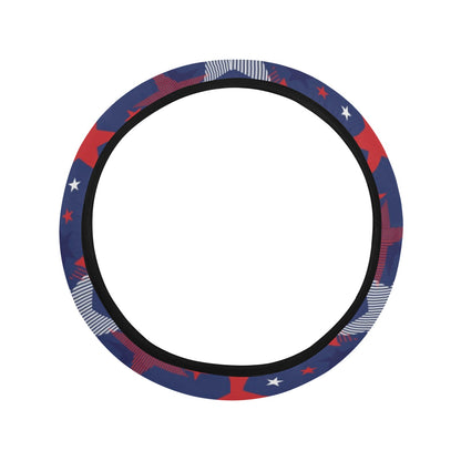 Star Print Design LKS304 Steering Wheel Cover with Elastic Edge