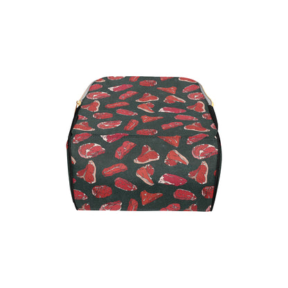 Meat Pattern Print Design 01 Diaper Bag Backpack