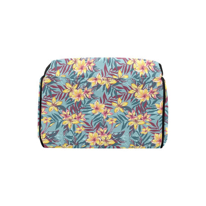 Summer Floral Print Design LKS304 Diaper Bag Backpack