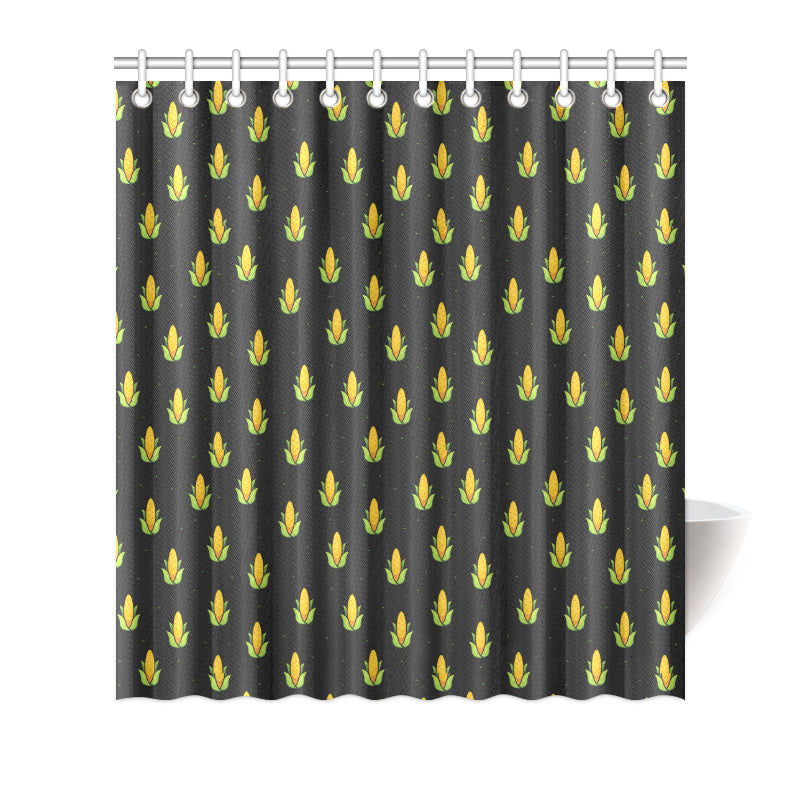 Corn Pattern Print Design 04 Shower Curtain