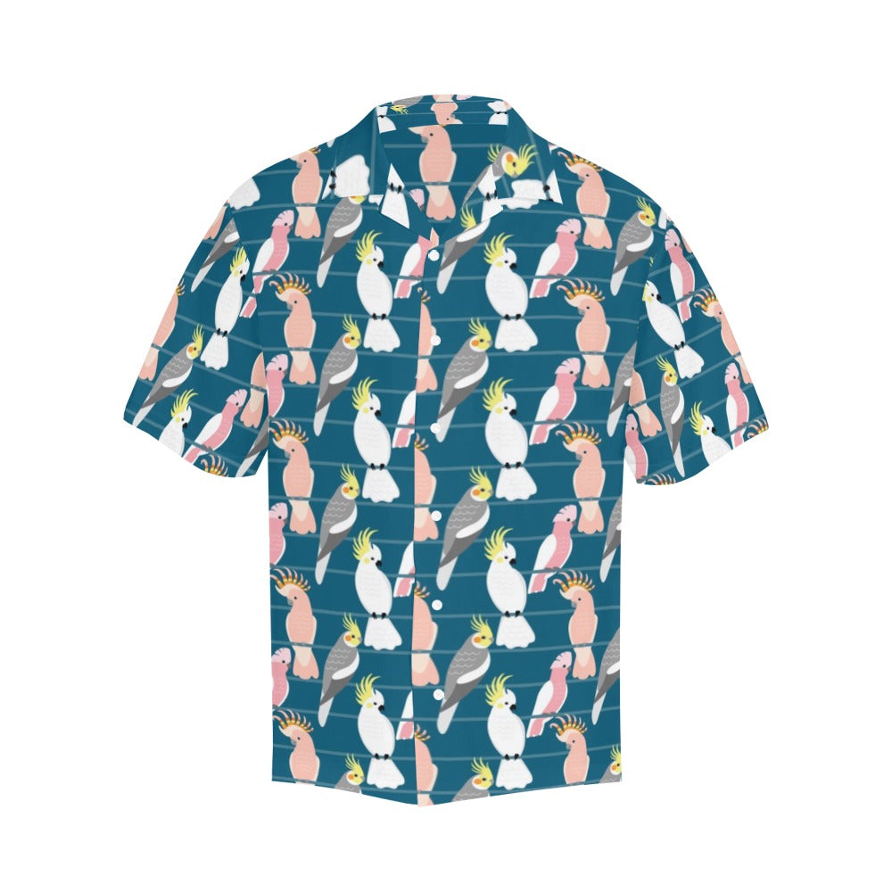 Cockatoo Print Design LKS401 Men's Men's Hawaiian Shirt