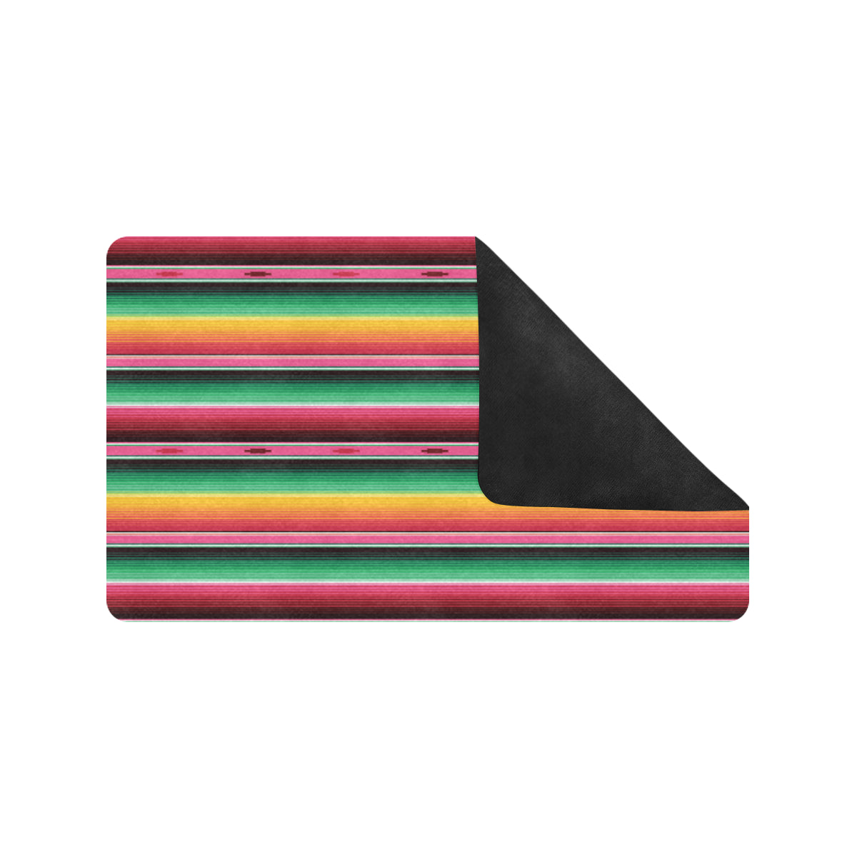 Mexican Blanket Classic Print Pattern Rubber Doormat
