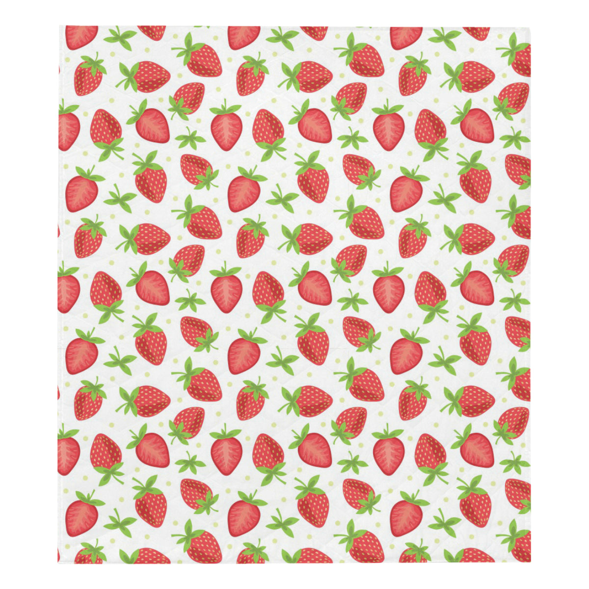 Strawberry Pattern Print Design SB07 Premium Quilt