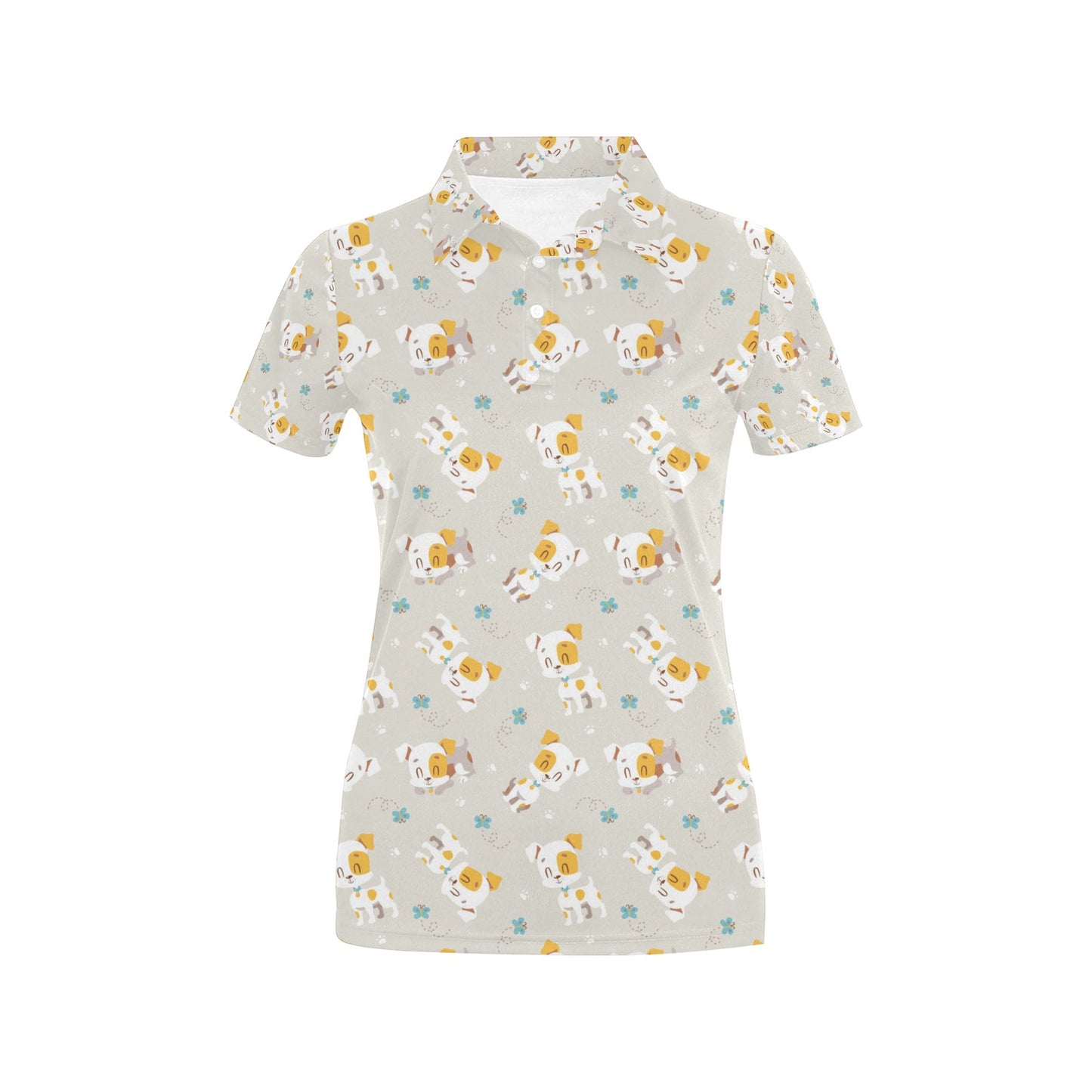 Russell Terriers Print Design LKS306 Women's Polo Shirt
