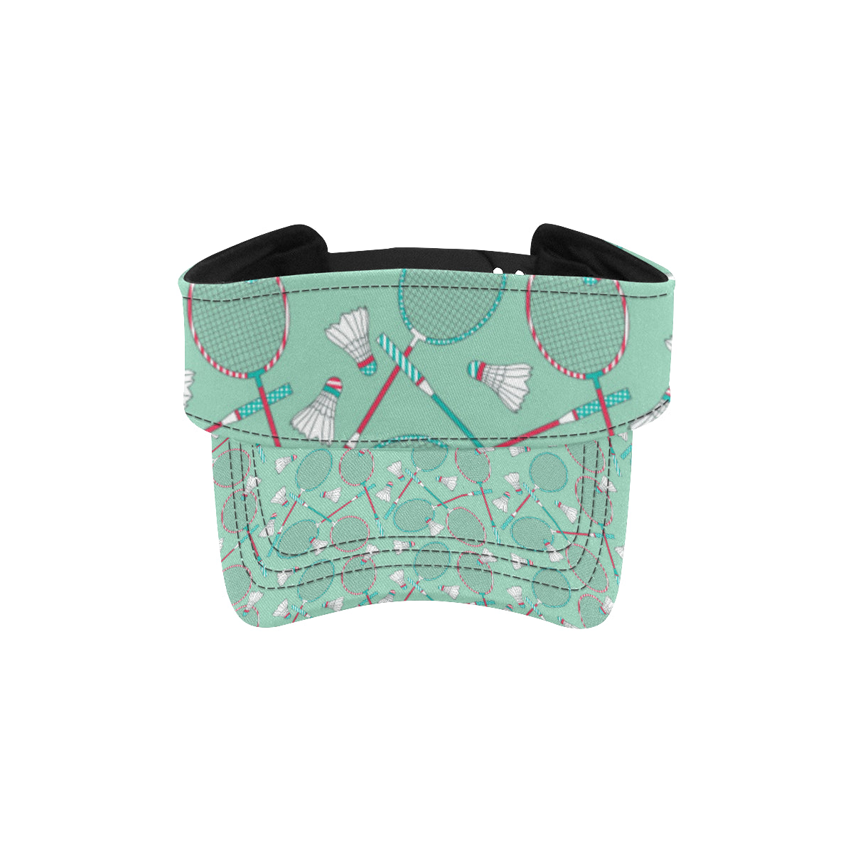 Badminton Pattern Print Design 05 Unisex Sun Visor