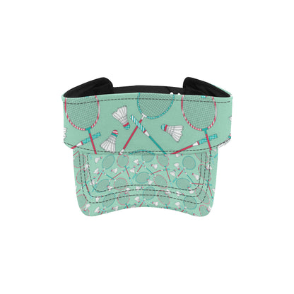 Badminton Pattern Print Design 05 Unisex Sun Visor
