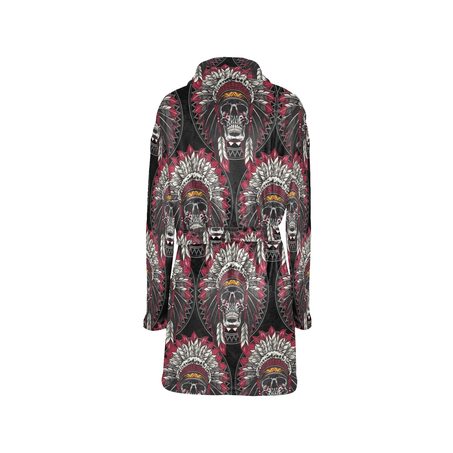 Native Indian Skull Women's Fleece Robe