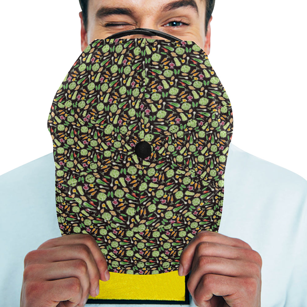 Vegan Draw Themed Design Print Snapback Cap