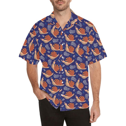 Snail Print Design LKS401 Men's Men's Hawaiian Shirt